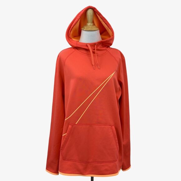 Nike Sweatshirt Womens M Medium Watermelon Therma Fit All Time JDI Swoosh Fleece - Picture 1 of 13